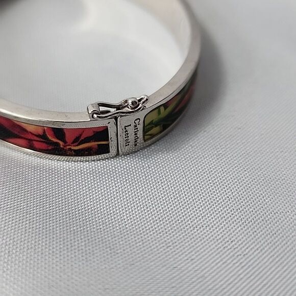 Christian Lacroix Colorful Hinged Bracelet With Safety - Picture 13 of 15